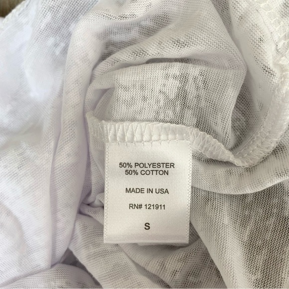 LNA Cape Strap Tee Top Burnout 3/4 Length Sleeve White Size Small - Picture 11 of 16